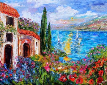 Aegean and Mediterranean Painting - Amalfi Coast Twilight Mediterranean Aegean